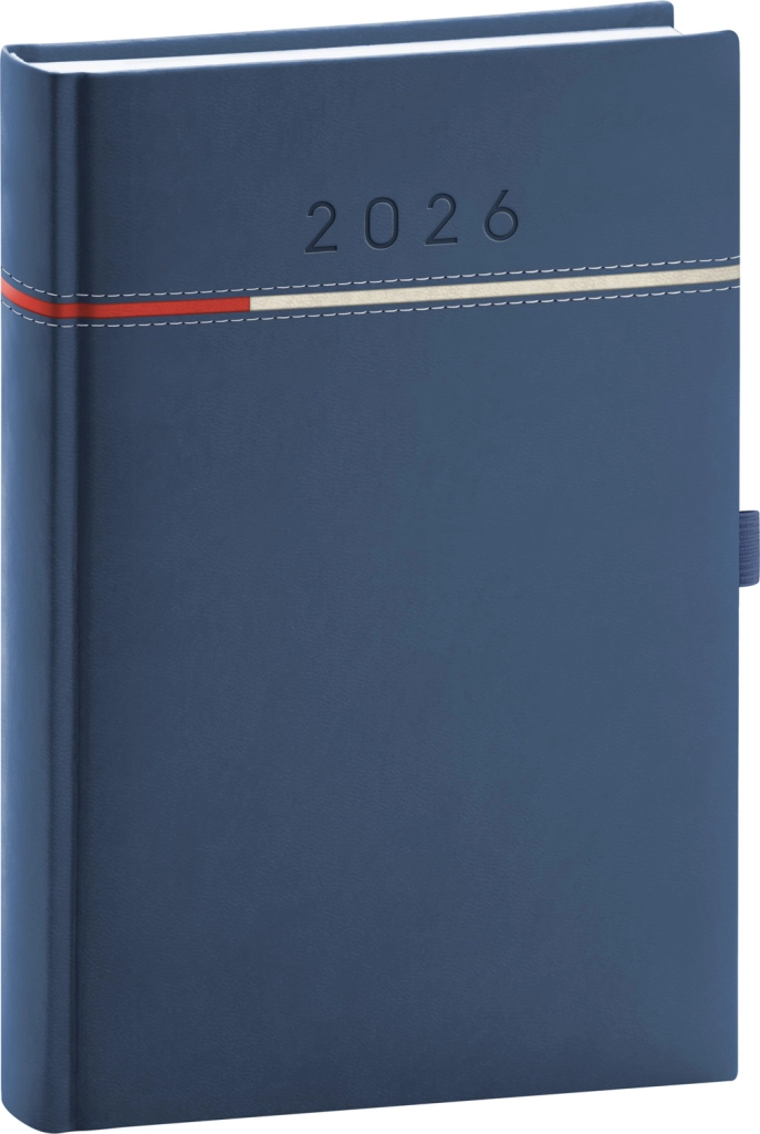 Denní diář Tomy modro-červený 2026
