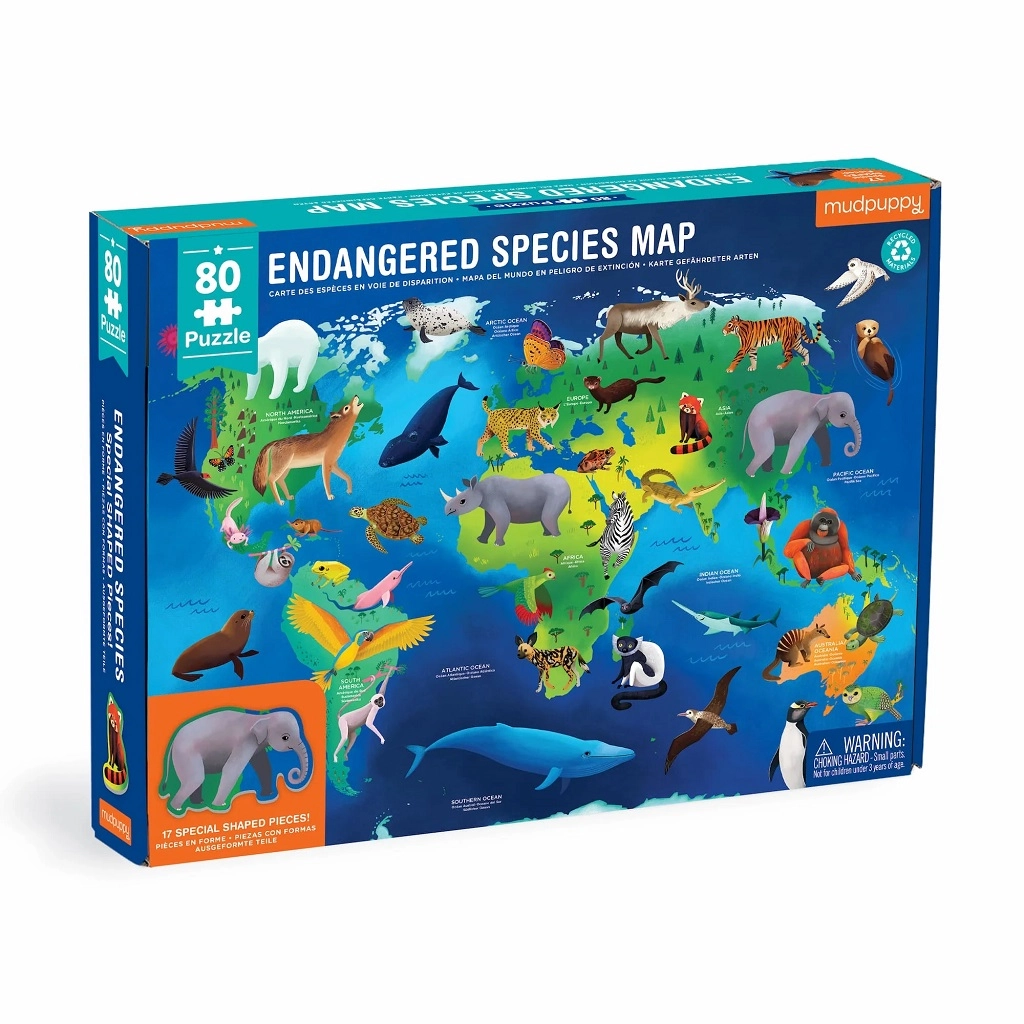 Mudpuppy puzzle ohrožené druhy zvířat celého světa