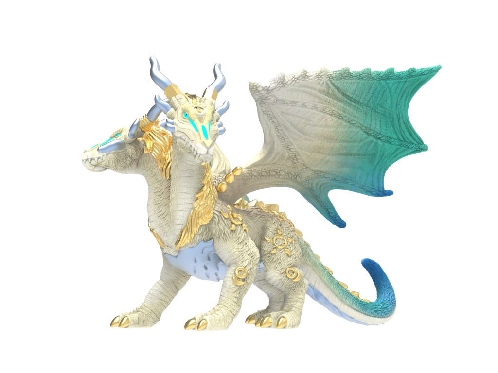 Alltoys Mýtický drak sněhový