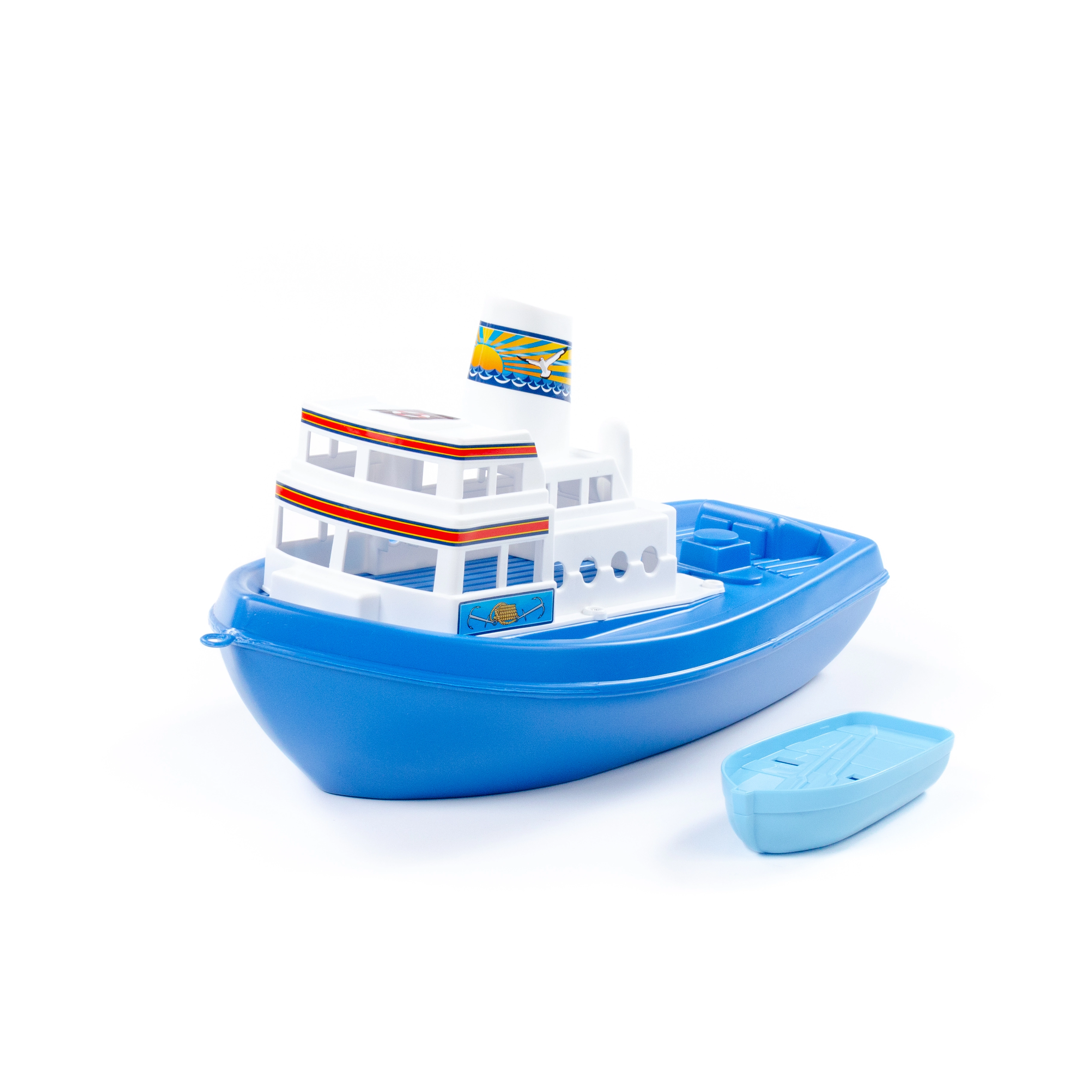 Polesie Parník Racek Modro bílá