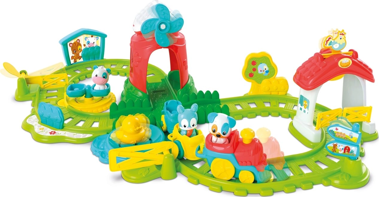 Clementoni Baby velká vláčkodráha farma