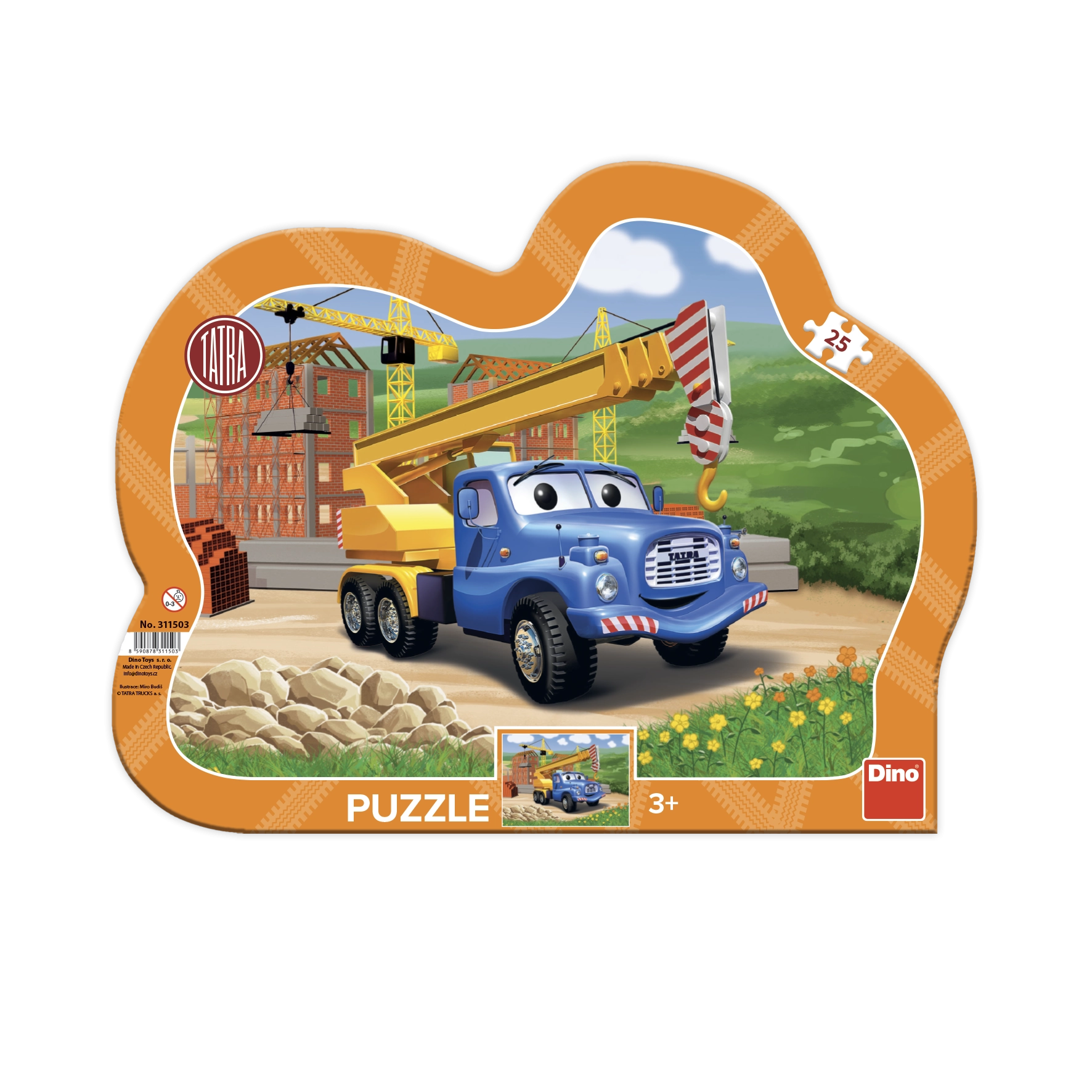 Deskové puzzle Tatra jeřáb 25 dílků
