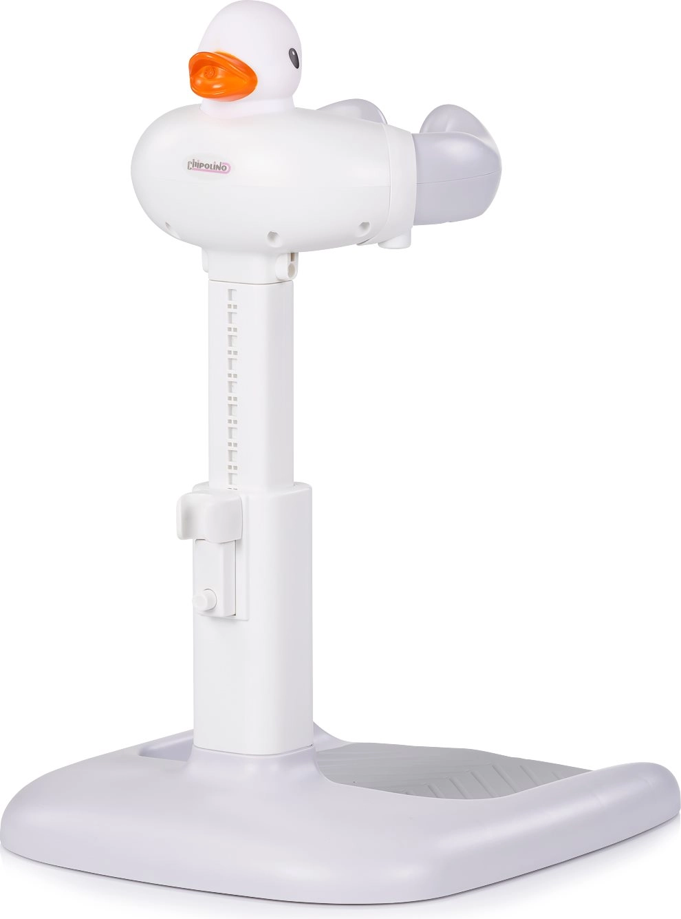 Dětský koupací stojan CHIPOLINO Duck, bílý/šedý