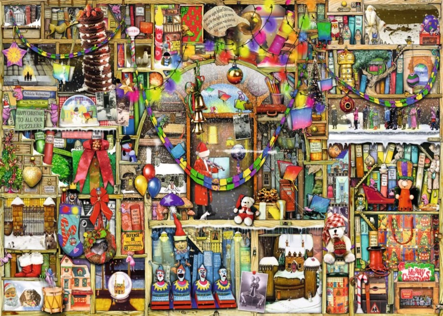 RAVENSBURGER Puzzle Vánoční skříň 1000 dílků