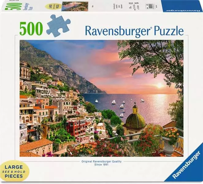 Ravensburger puzzle Positano, Itálie XXL 500 dílků