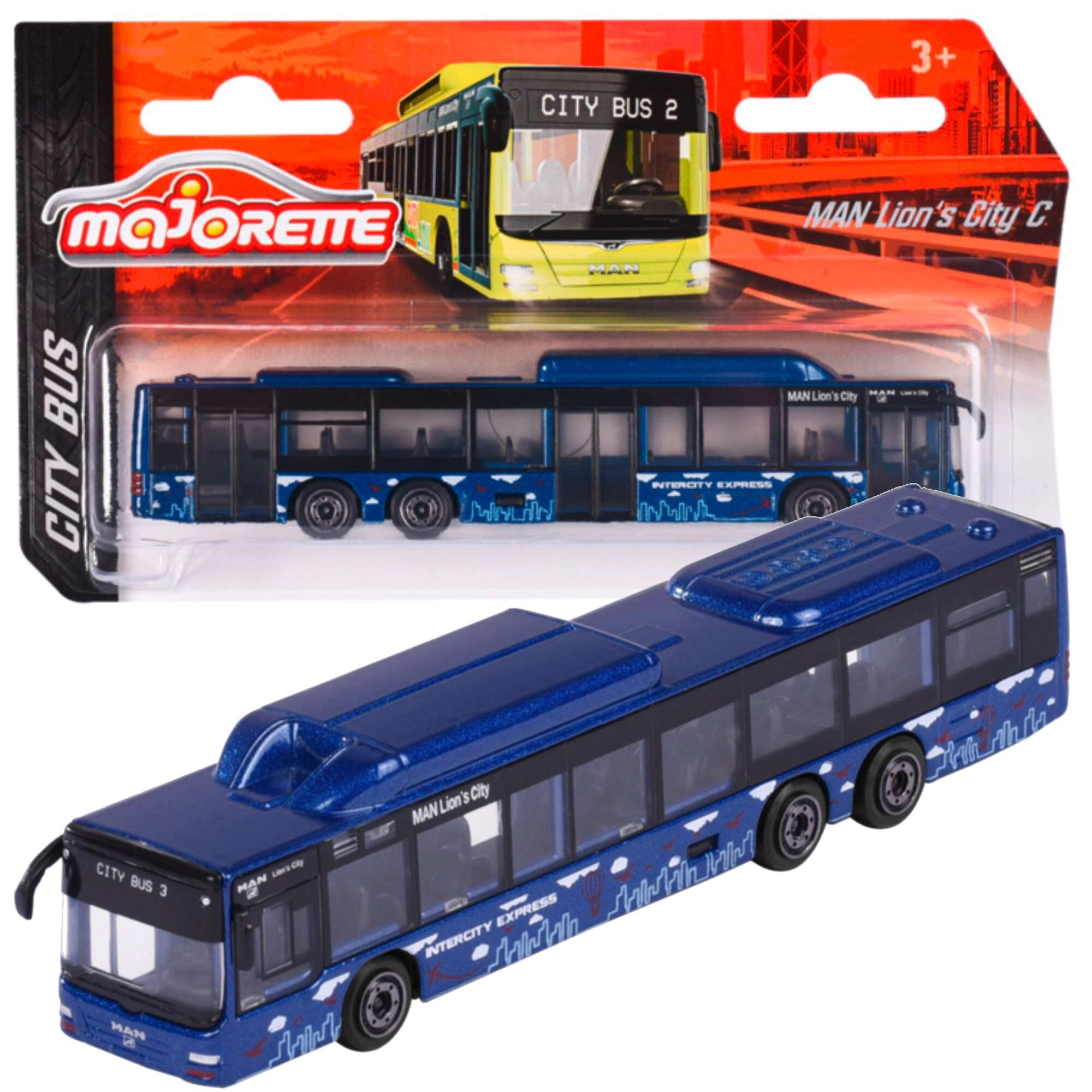 Městský autobus MAN Lion's City C Intercity Express od Majorette