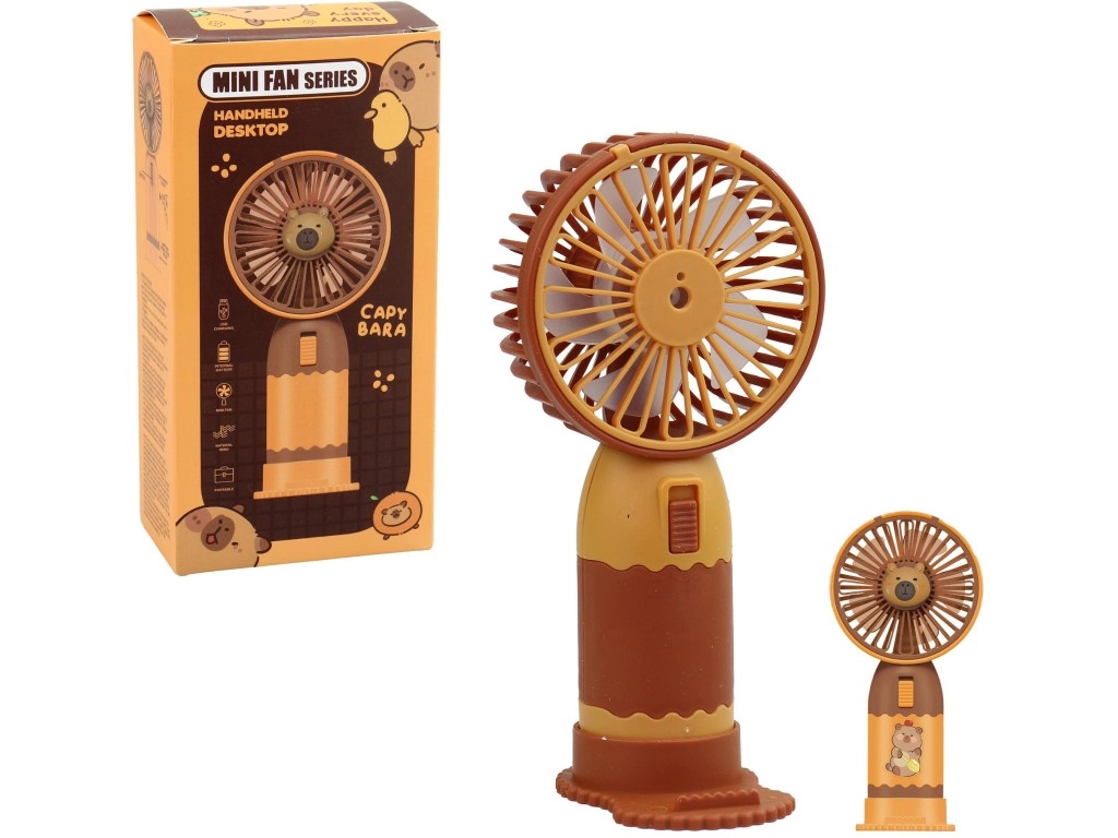 Levně Kapesní ventilátor kapybara na baterie