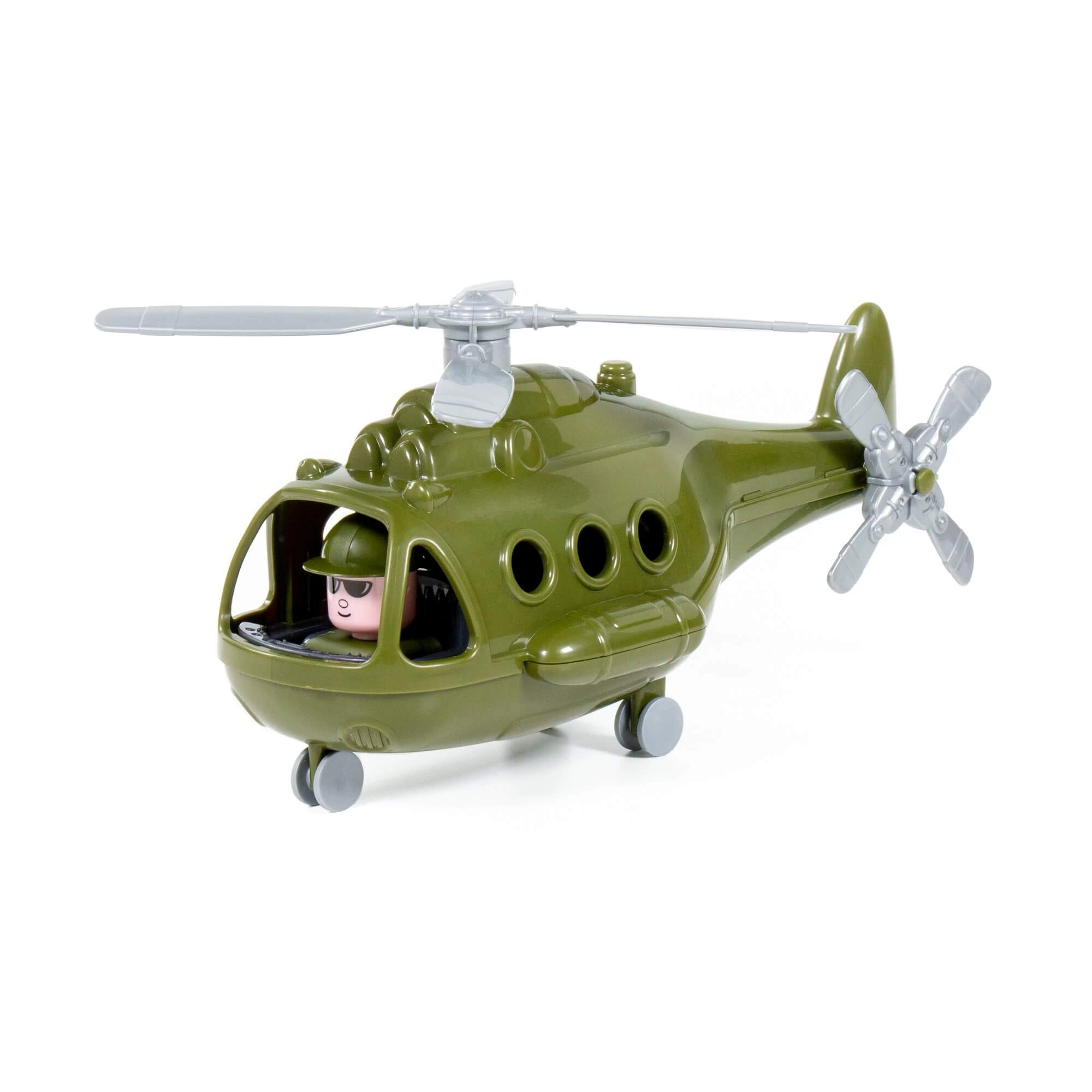 Vojenská plastová helikoptéra pro děti 3+