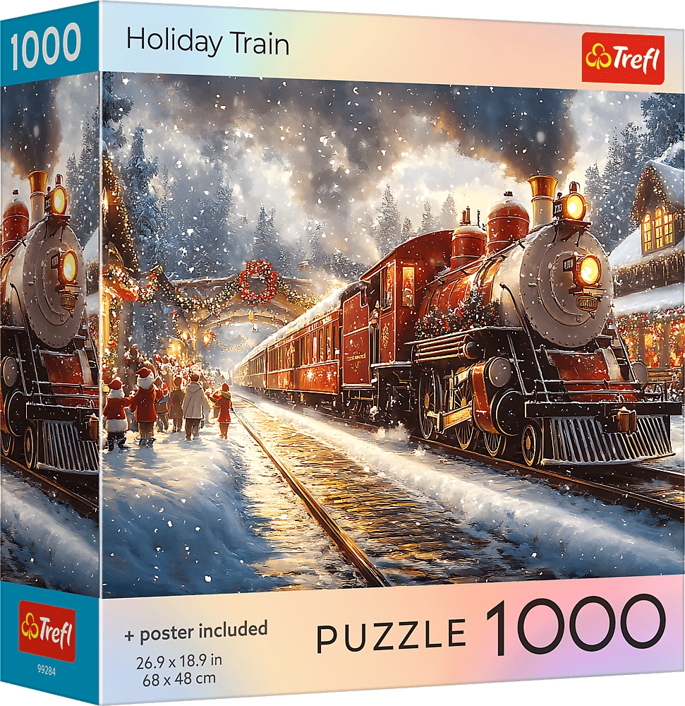 Puzzle vánoční vlak 1000 dílků