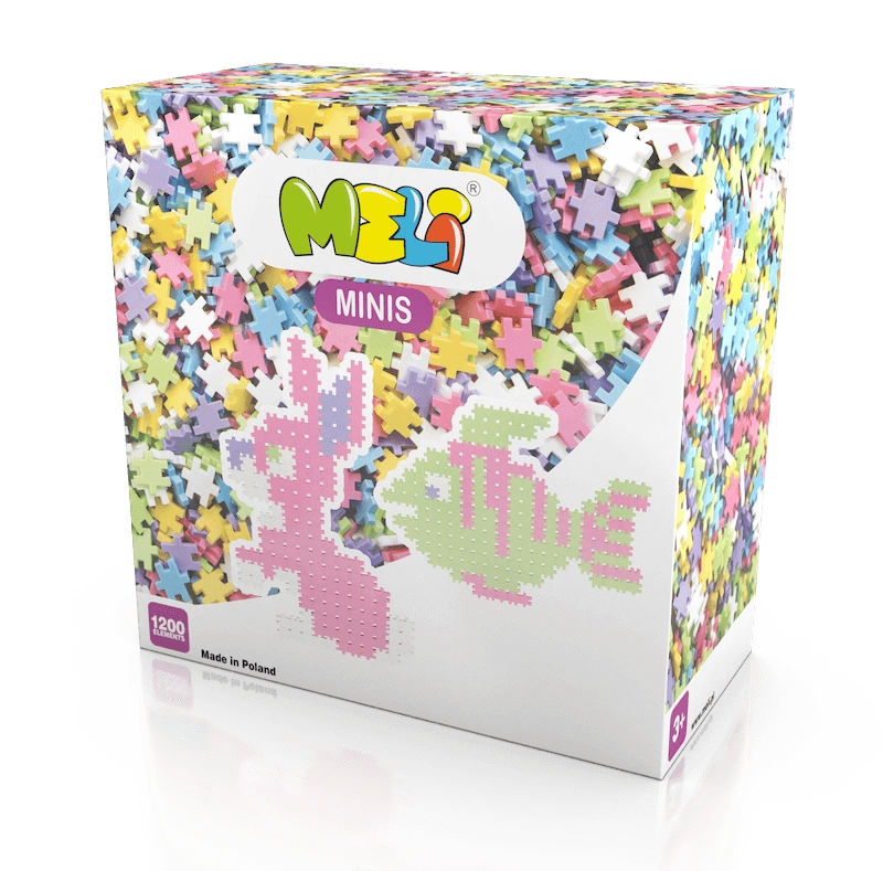 Stavebnice MELI MINIS Pastel – 1200 dílků