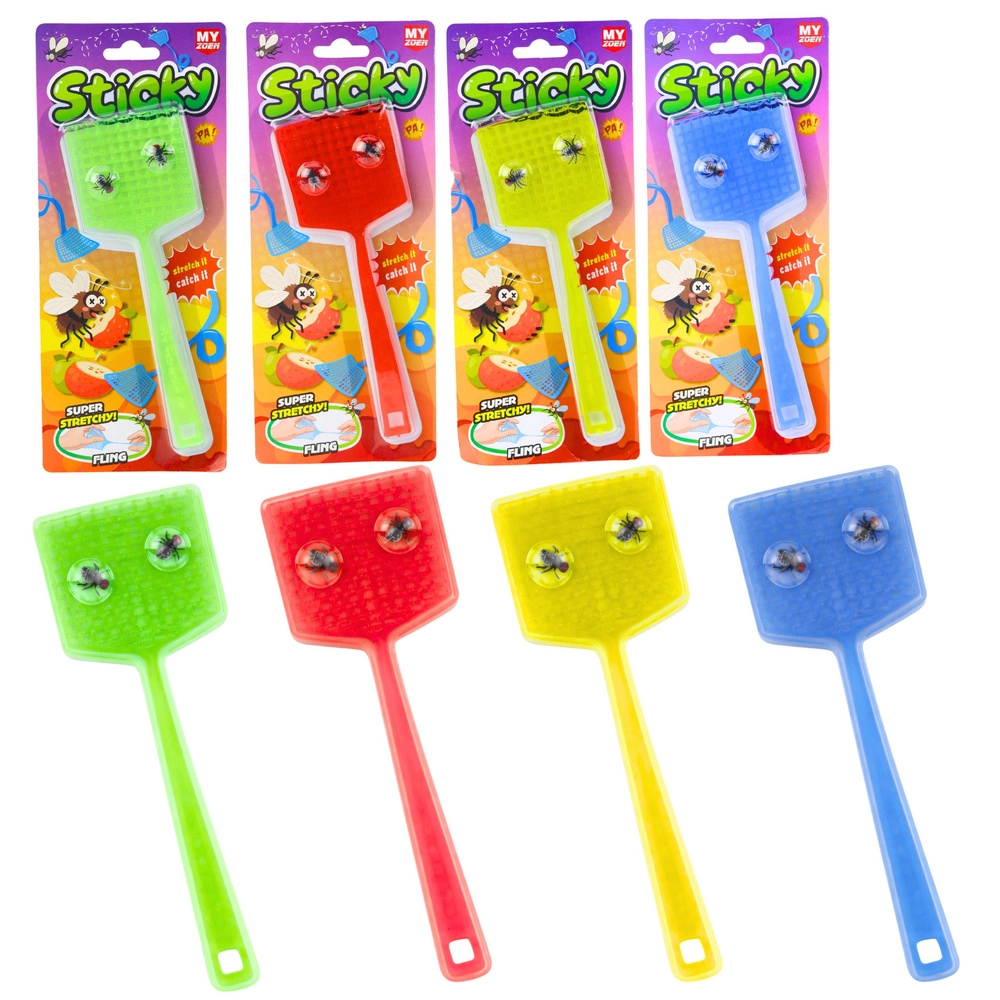 Gumová dětská plácačka na mouchy se střílkami