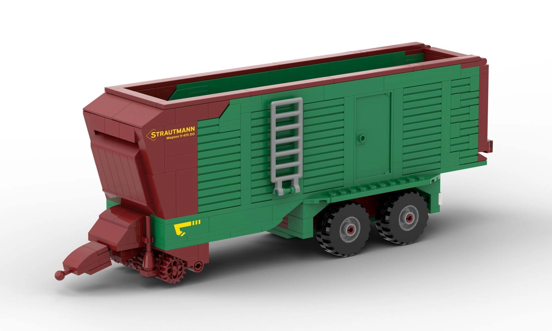 Brixies Plus Strautmann Magnon 11-470 samosběrací vůz – 3D stavebnice 337 dílků
