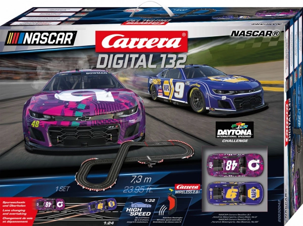 Autodráha Carrera Digital 132 NASCAR 7,3 m s vozy Camaro NextGen ZL1