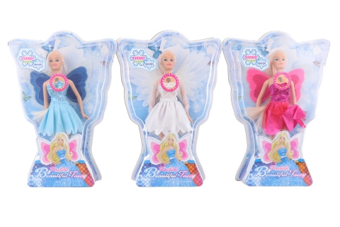 Panenka víla se svítícími křídly