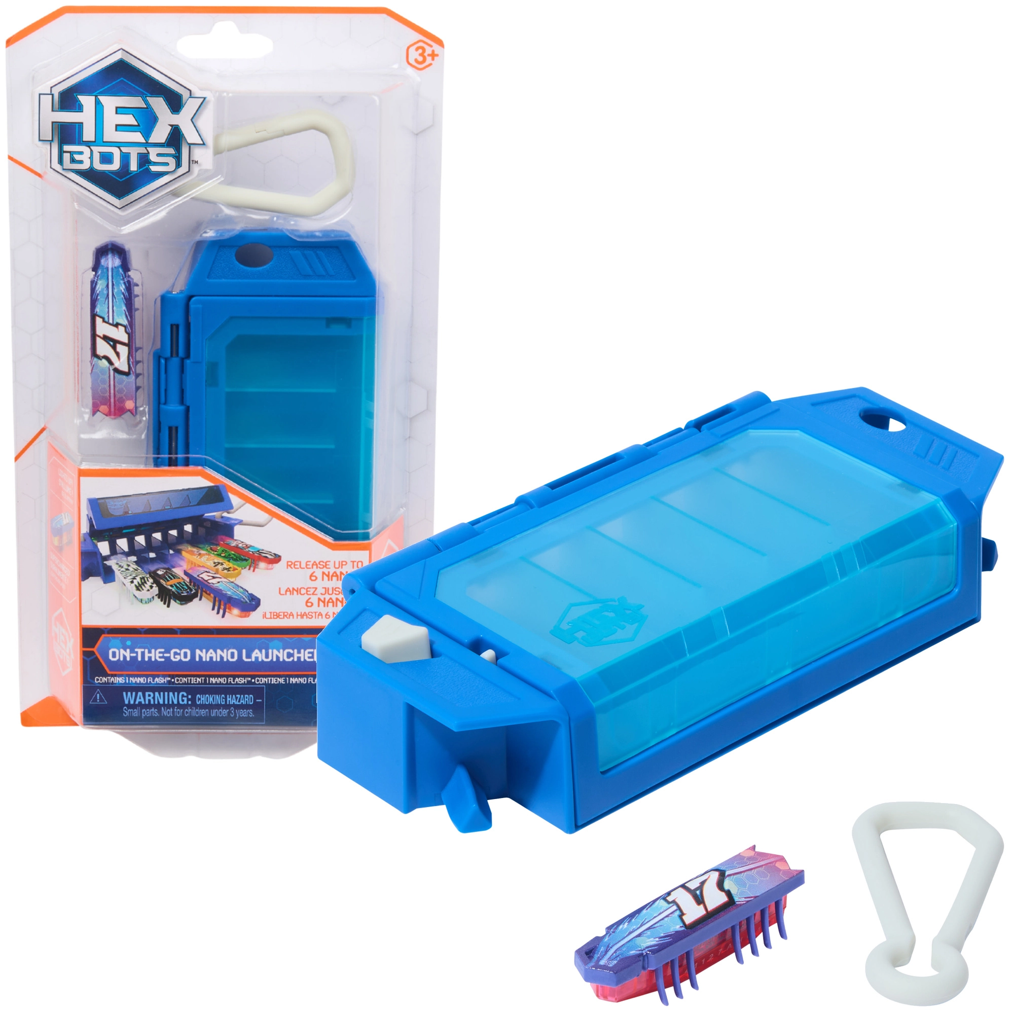 Hexbug HEXBOTS Nano On‑The‑Go Launcher s mikro robotem