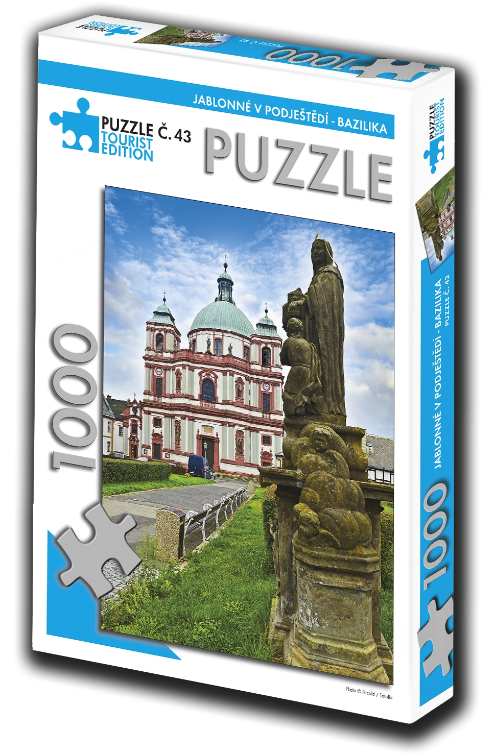 TOURIST EDITION Puzzle Jablonné v Podještědí, bazilika 1000 dílků (č.43)
