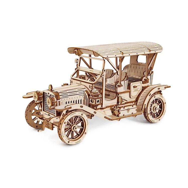 Levně Robotime Rokr 3D dřevěné puzzle Vintage auto 298 ks
