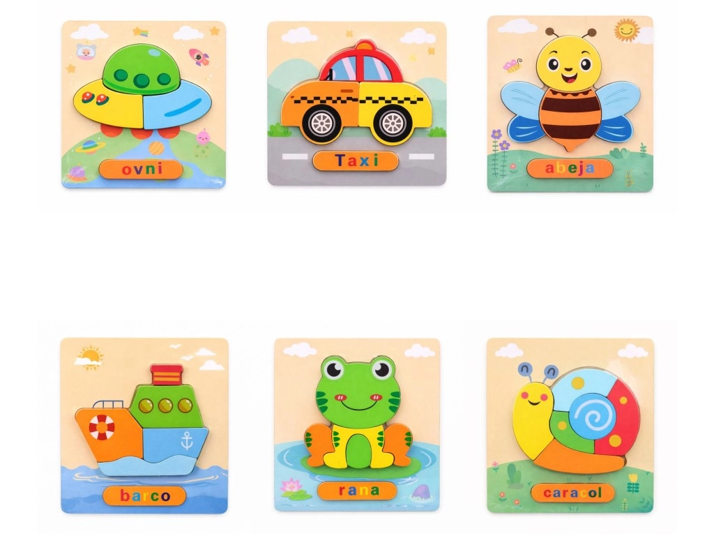 Dřevěné puzzle 15 × 17,5 cm