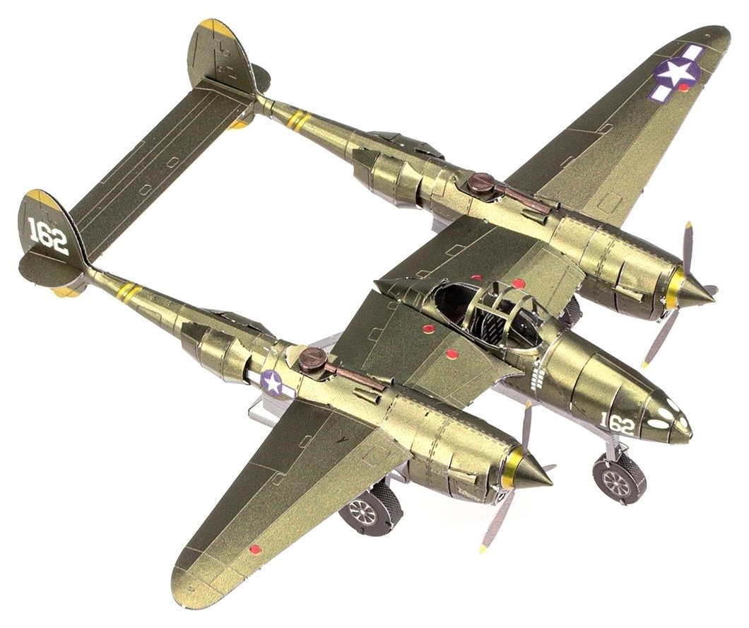 METAL EARTH 3D puzzle Lockheed Martin P-38 Lightning (ICONX)