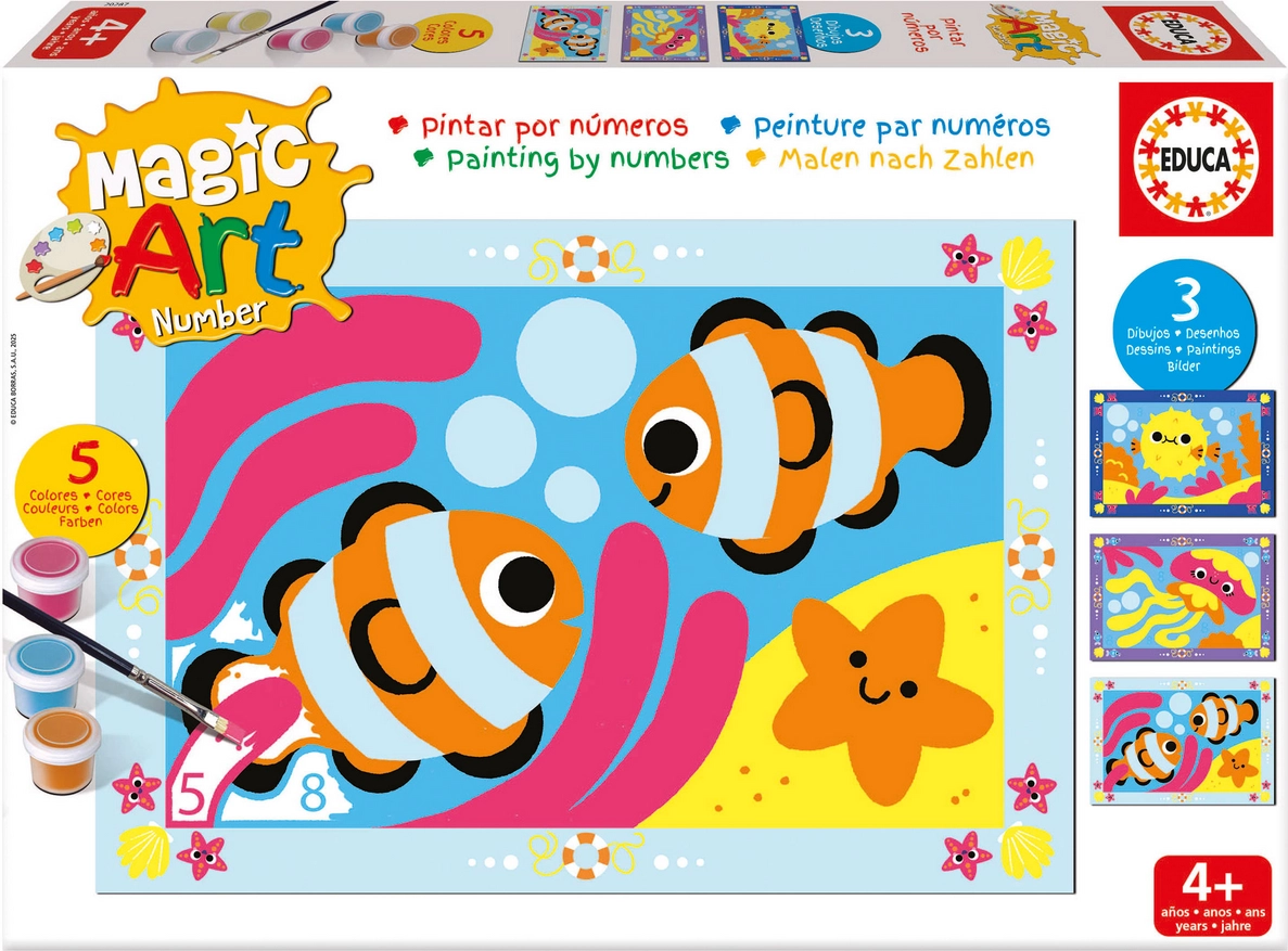 malování podle čísel: podmořský svět EDUCA