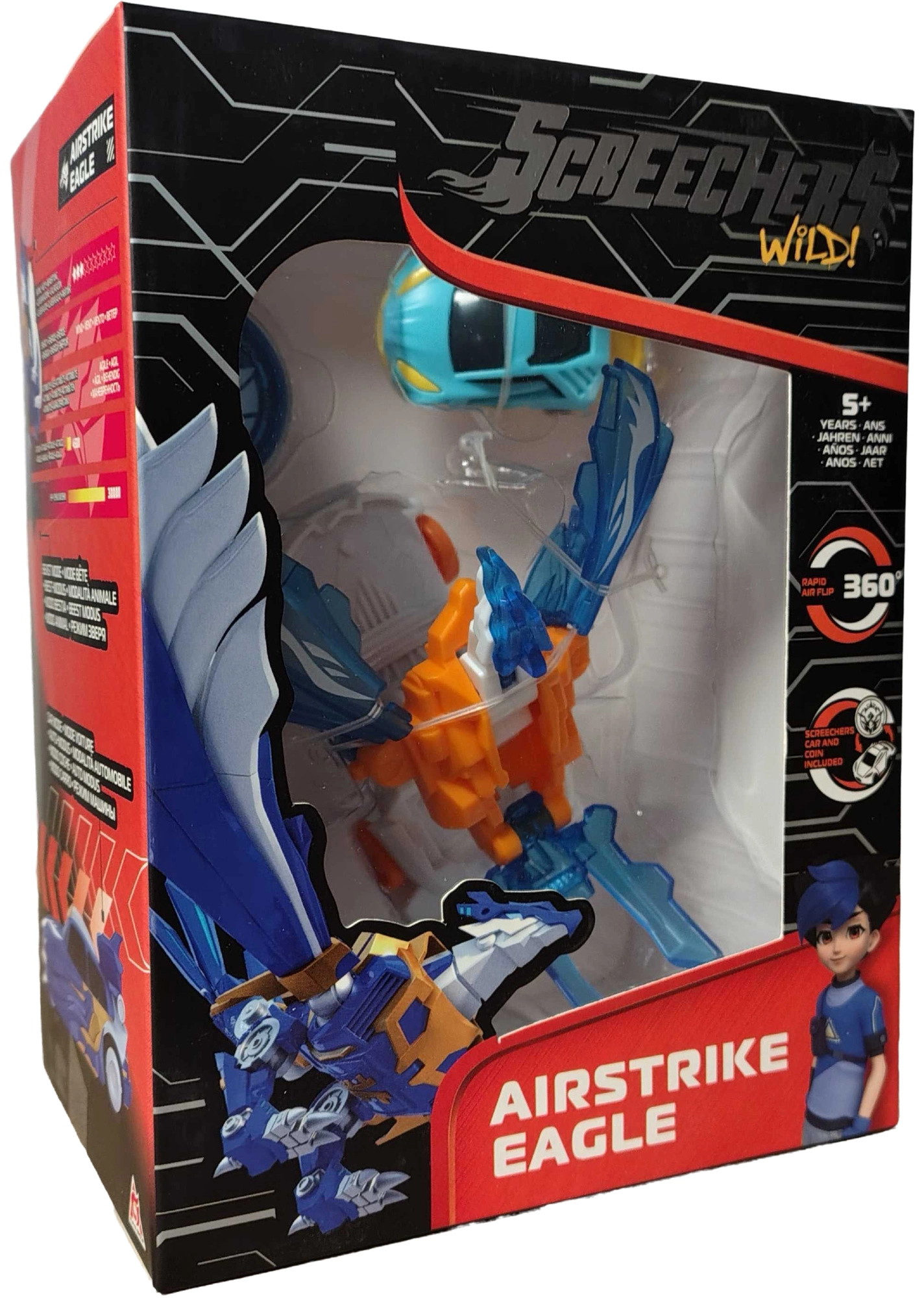 Screechers Wild! transformační sada Airstrike Eagle s mincí