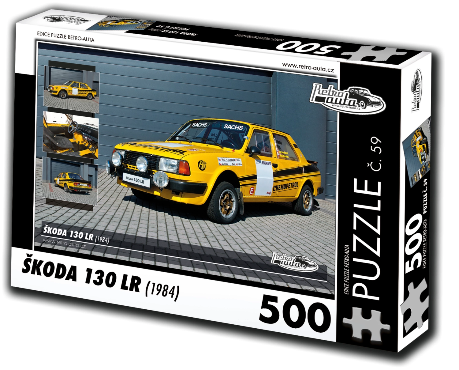 Retro-Auta č. 59 Škoda 130 LR 1984 500 dílků