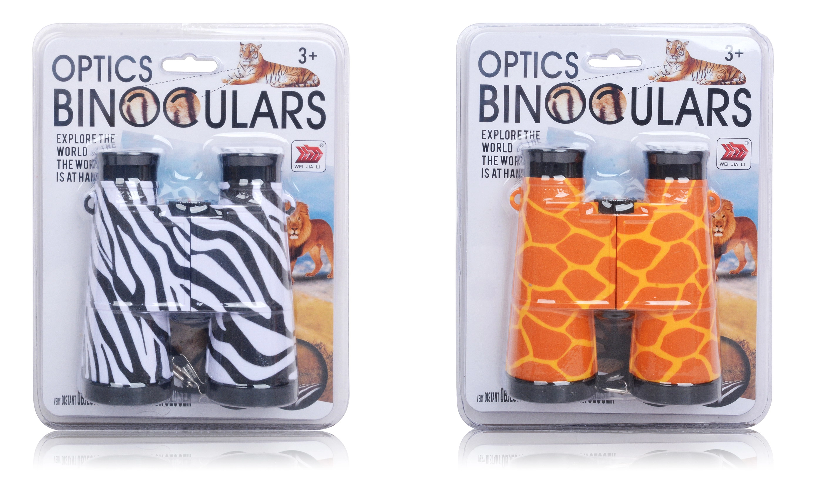 Levně Bino dřevěný dalekohled s kaleidoskopem Safari culars Tender Leaf Toys nastavitelný