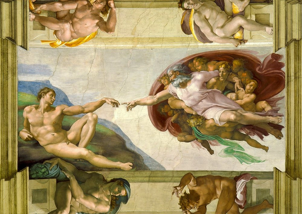 Enjoy puzzle Stvoření Adama od Michelangela Buonarrotiho 1000 dílků