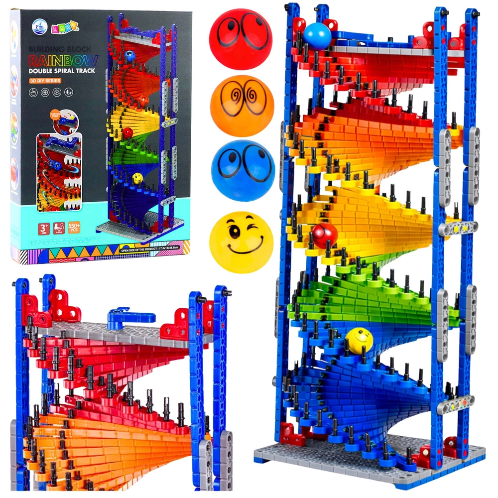 Stavebnice mramorový tobogán věž 550 dílků