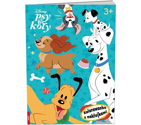 Ameet Disney Psi a kočky – omalovánky se samolepkami