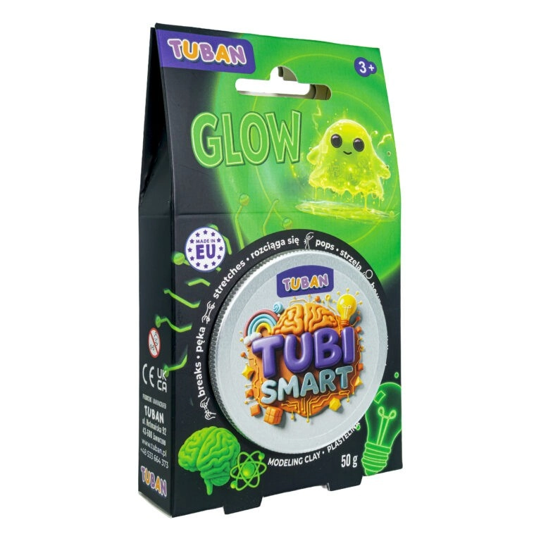 Plastelína Tubi Smart zářící ve tmě 50 g