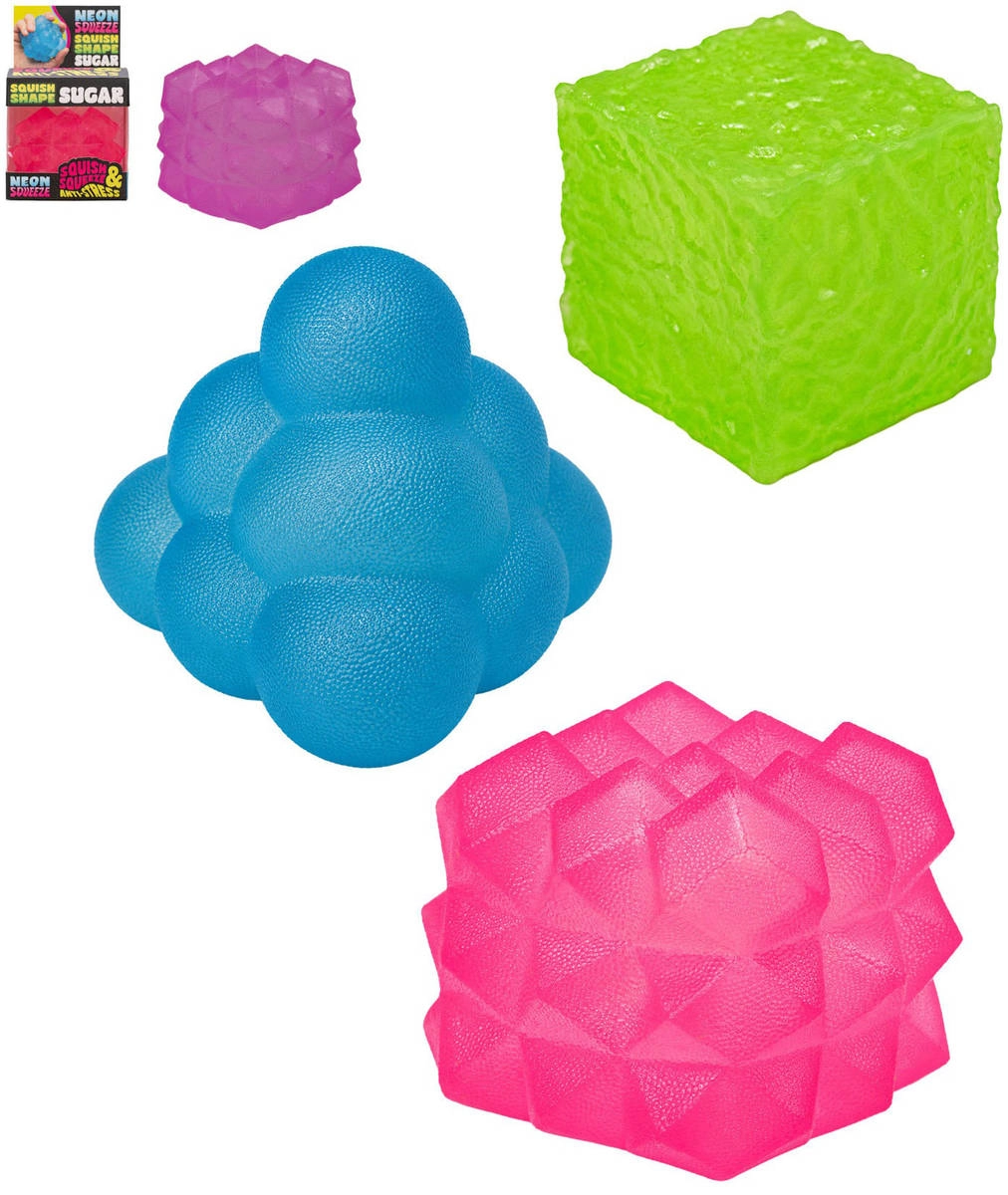 Antistresová mačkací hračka Neon Squeeze Mega Squeeze Sugar 5,5 cm - 1 kus