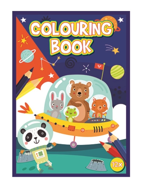 Kniha omalovánek Vesmír A4, 72 stran