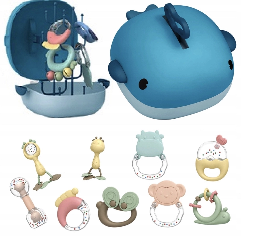 Sada chrastítek pro miminko v balení delfín