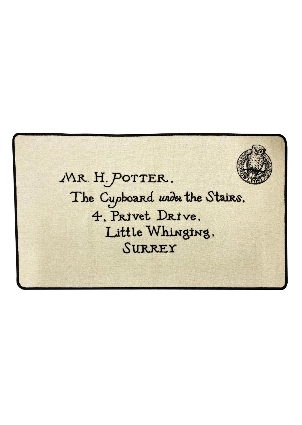 CurePink Harry Potter Letter of Acceptance Dopis o přijetí béžová 75 x 130 cm