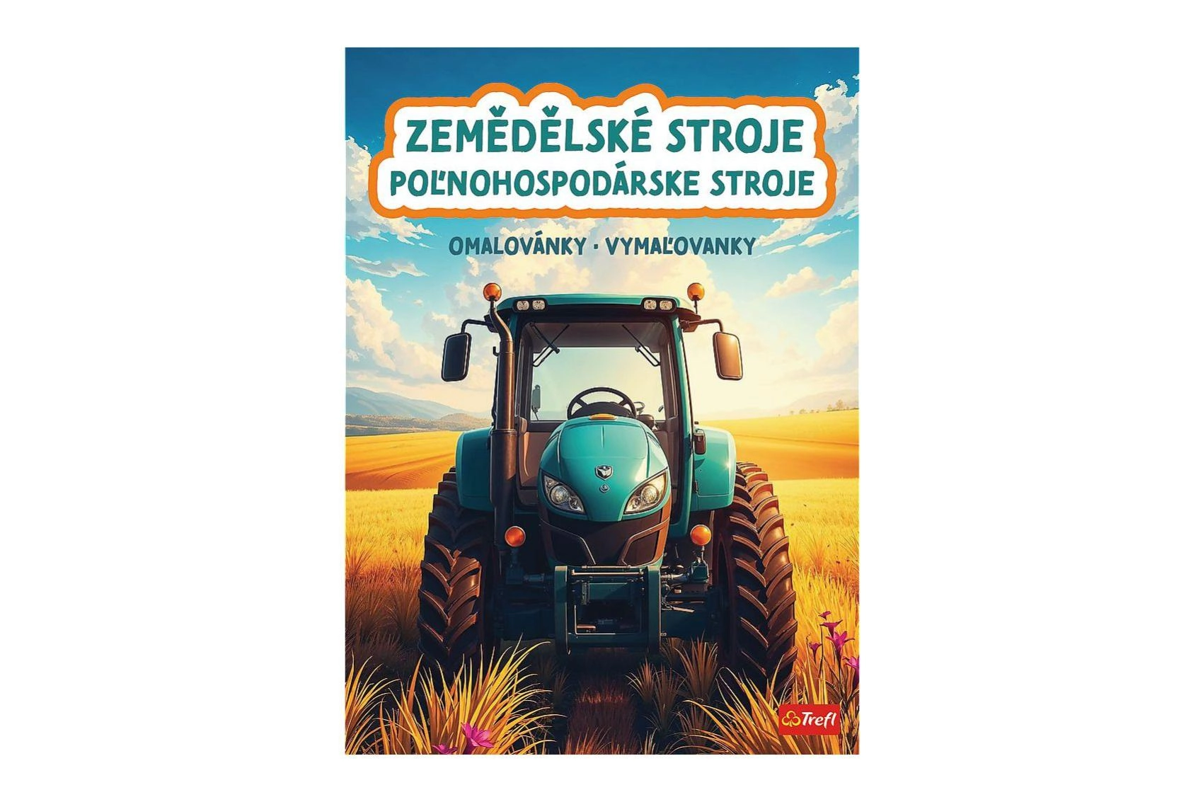 Omalovánky zemědělské stroje 20 × 27,5 cm