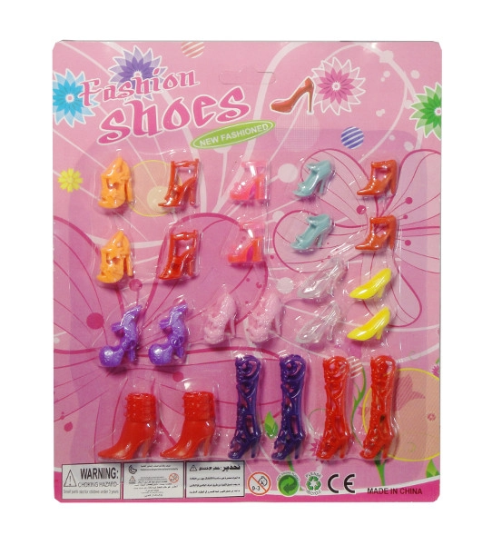 Sada bot pro panenky typu Barbie – 12 párů