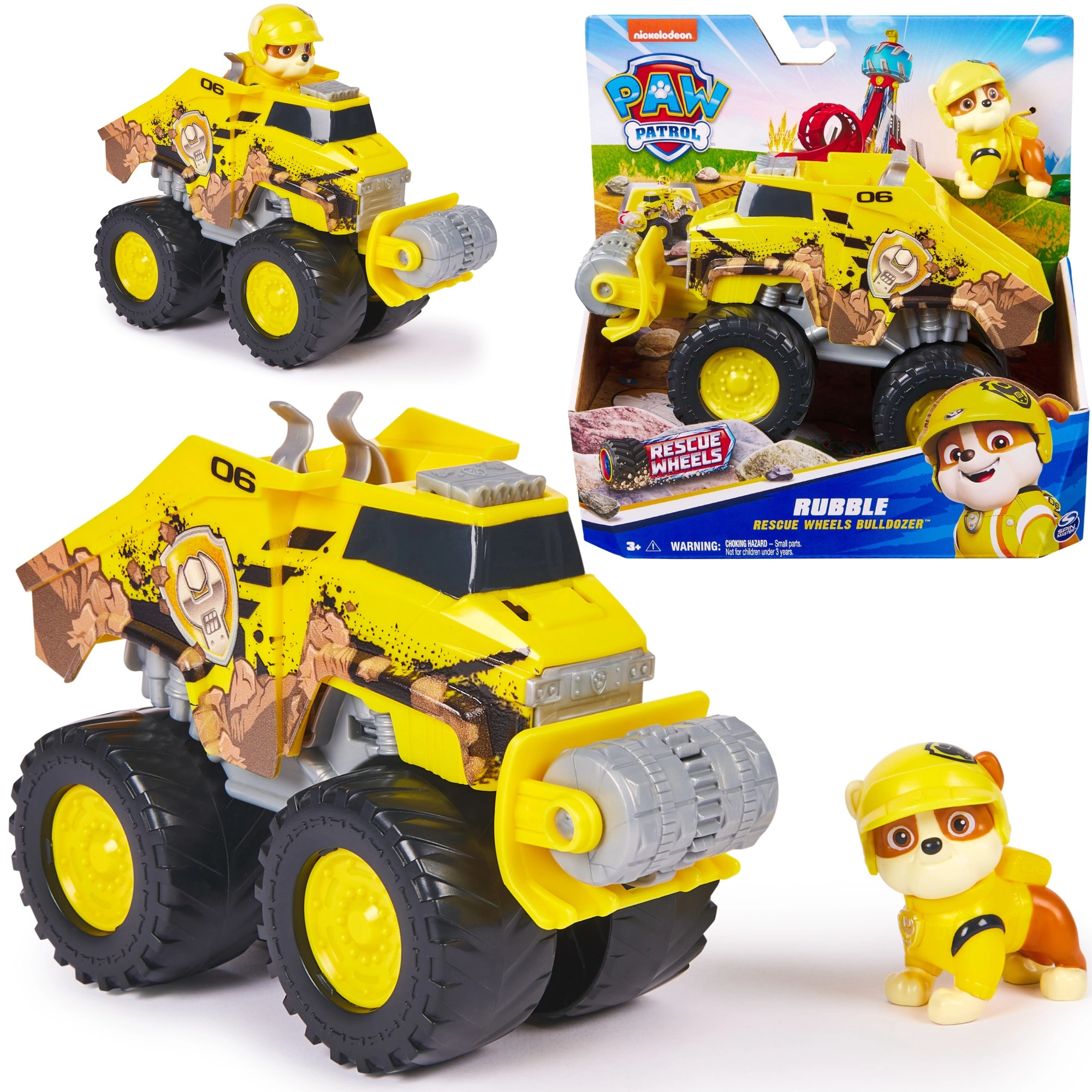 Paw Patrol Rubble stavební monster truck s figurkou
