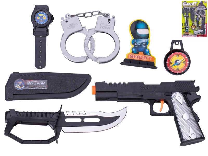 SWAT set s pistolí, nožem a doplňky pro děti