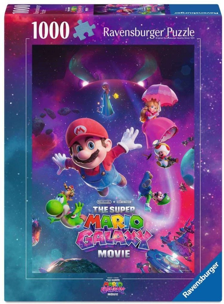 Ravensburger puzzle Super Mario galaktický film 1000 dílků