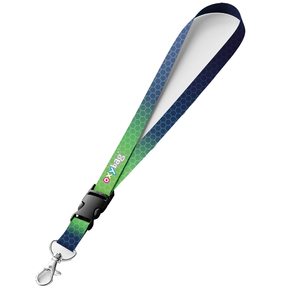 Oxybag Klíčenka s karabinkou OXY Ombre modro-zelená