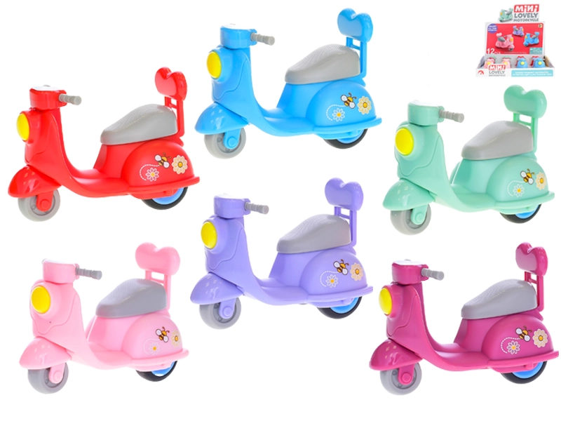 Hračka skútr se zpětným chodem 8 cm