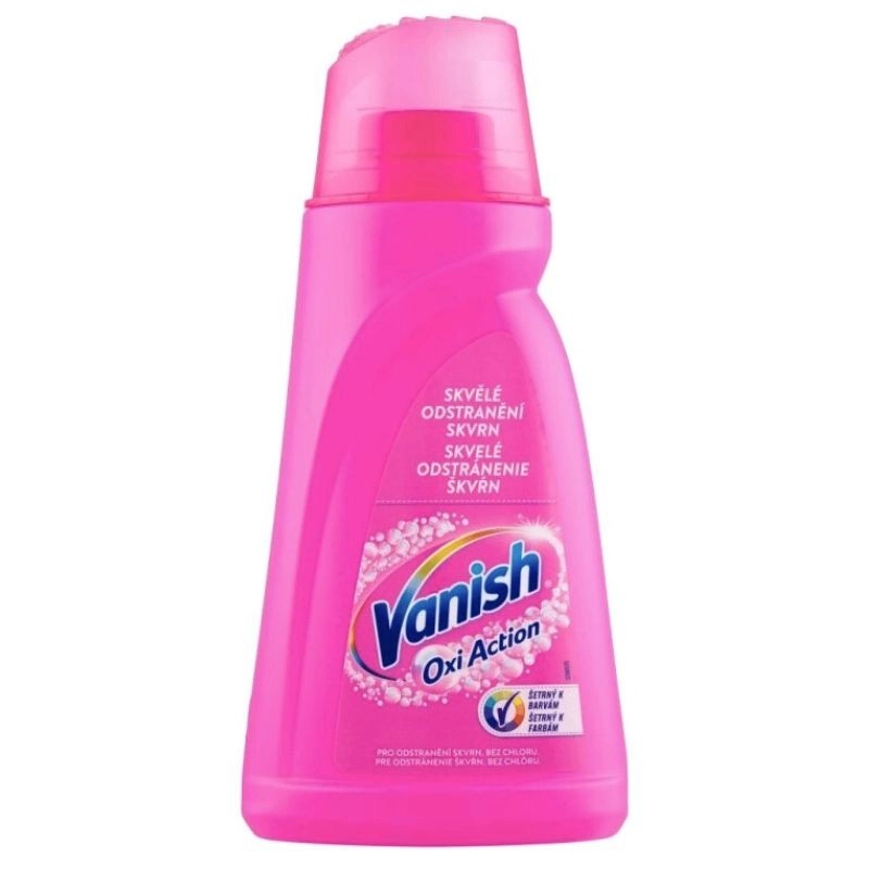 Vanish Oxi Action tekutý odstraňovač skvrn růžový 1 l
