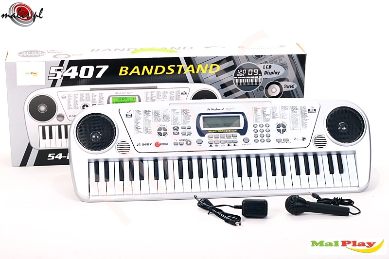 Elektronické varhany s mikrofonem, 54 kláves