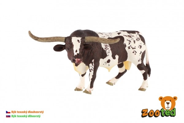 ZOOted Býk dlouhorohý texaský skot zooted plast 15cm