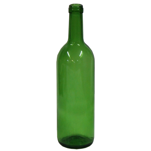 Skleněná láhev na víno 750 ml zelená