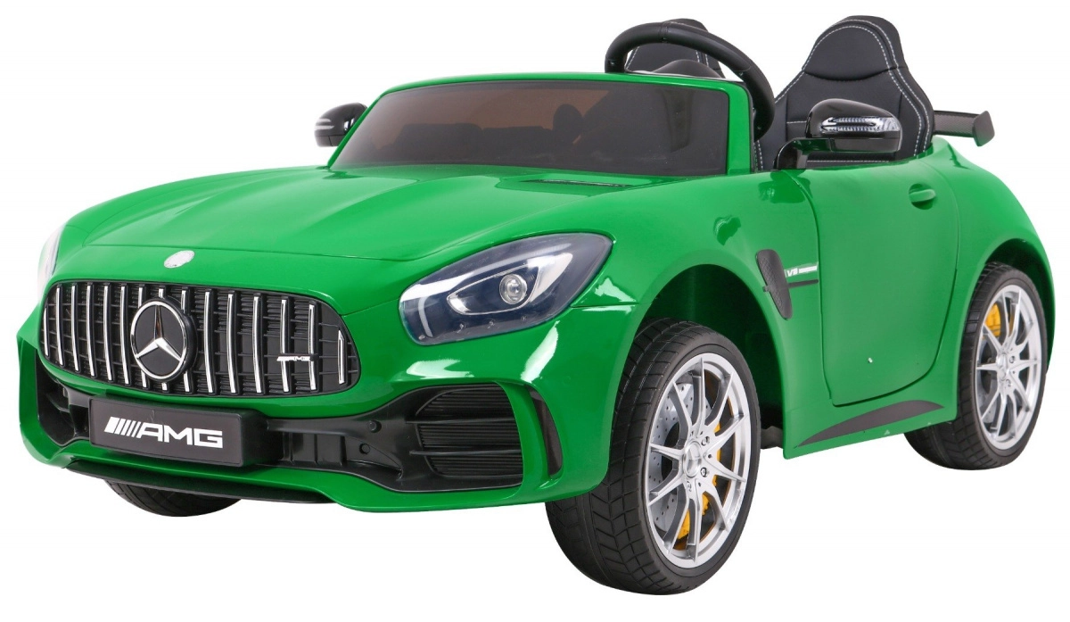 Levně Elektrické autíčko MERCEDES-BENZ GT R 4x4, lakované zelené