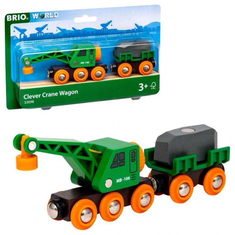 Levně Brio 33698 Vagon + jeřáb
