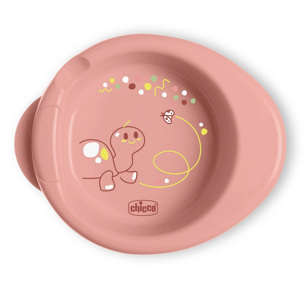 Chicco protiskluzový termotalíř Warmy růžový 6m+