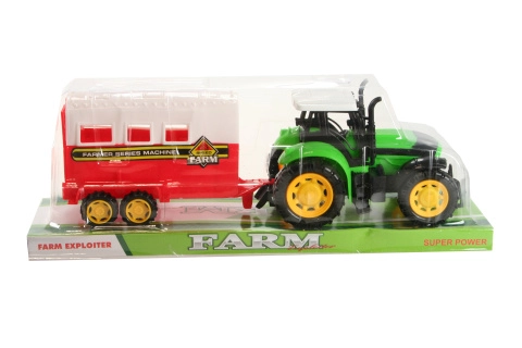 Traktor s přívěsem na koně setrvačníkový